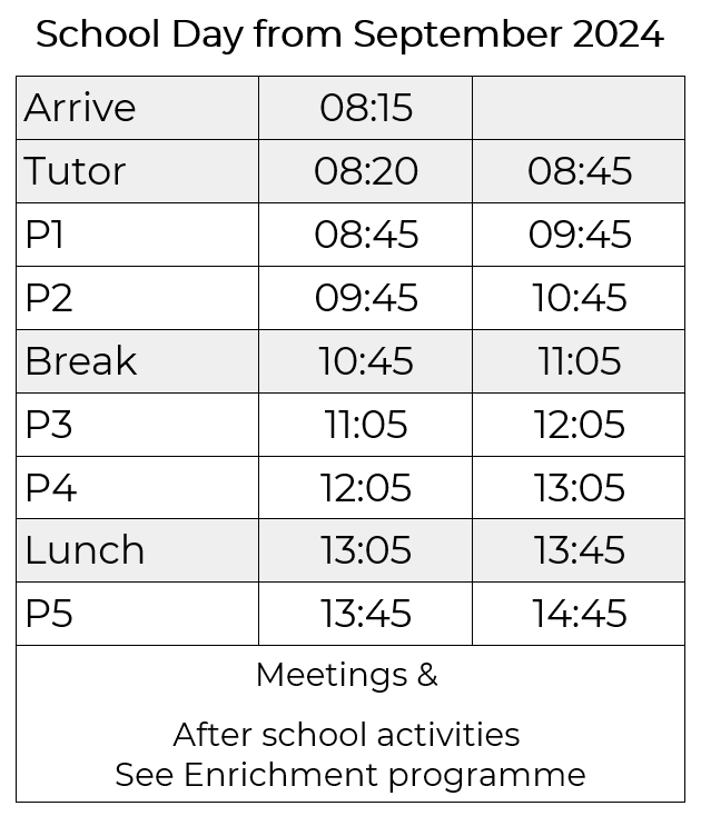 Term Dates - School Day